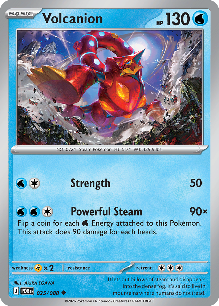 Volcanion – Perfect Order 025/088 Pokémon card