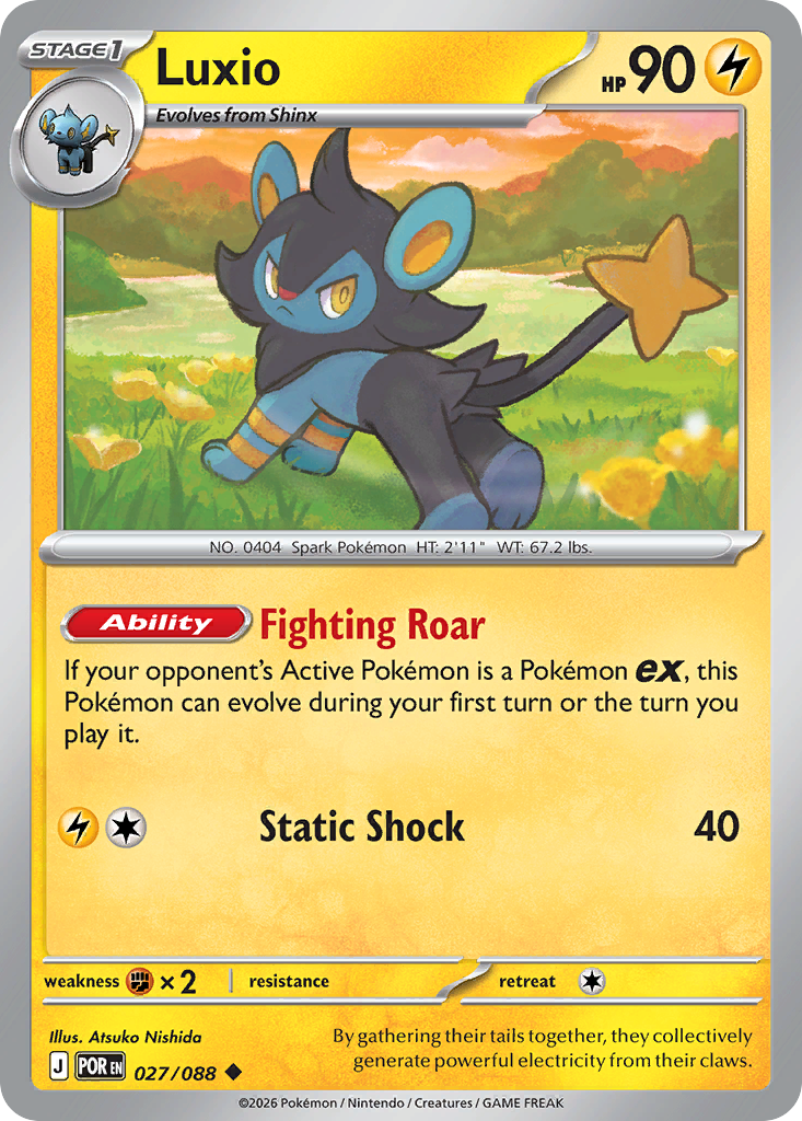 Luxio – Perfect Order 027/088 Pokémon card