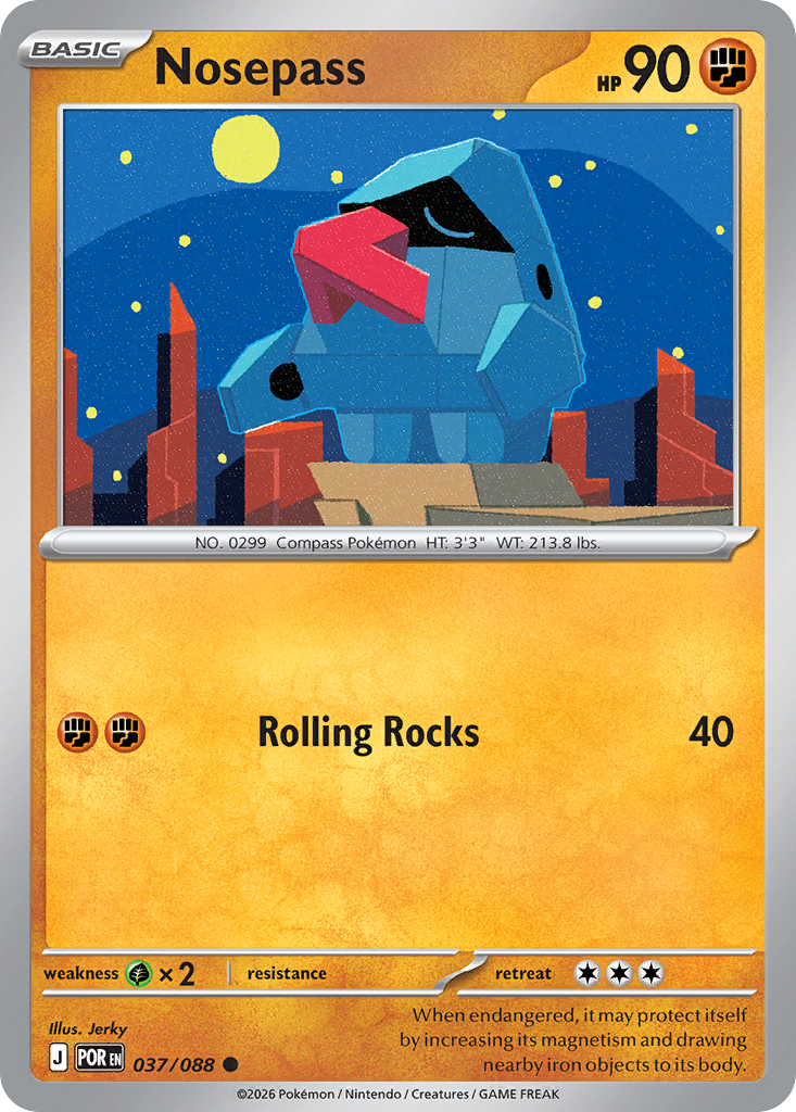 Nosepass – Perfect Order 037/088 Pokémon card