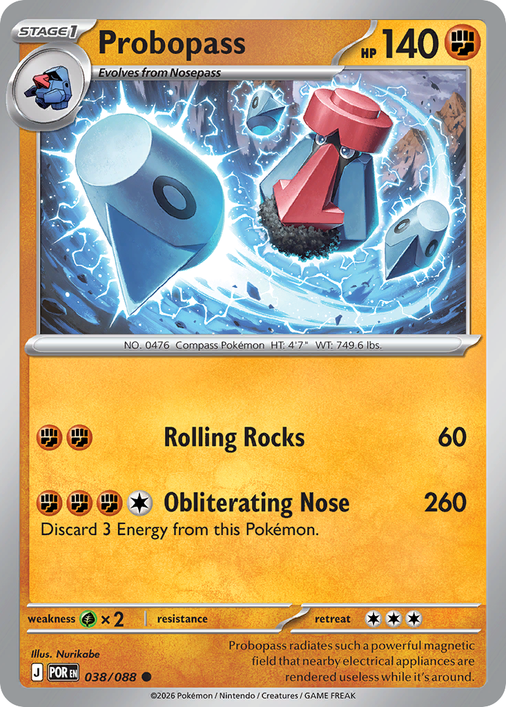 Probopass – Perfect Order 038/088 Pokémon card