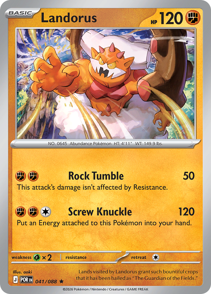 Landorus – Perfect Order 041/088 Pokémon card