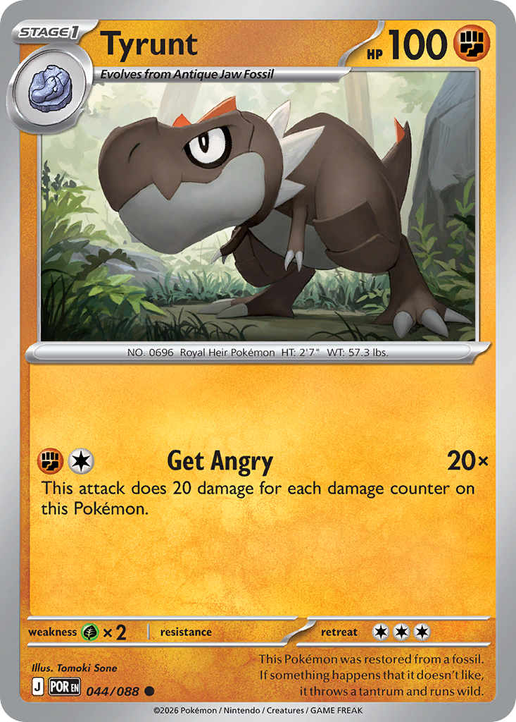 Tyrunt – Perfect Order 044/088 Pokémon card