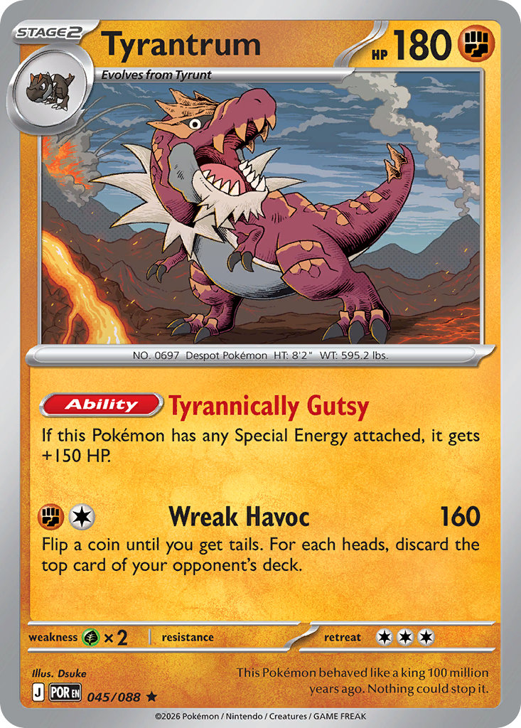 Tyrantrum – Perfect Order 045/088 Pokémon card