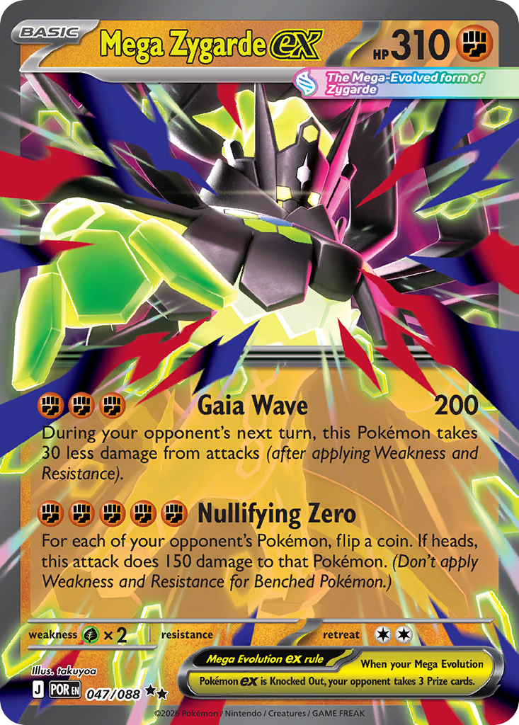 Mega Zygarde ex – Perfect Order 047/088 Pokémon card