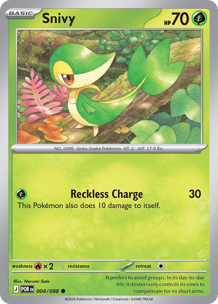 Snivy – Perfect Order 004/088 Pokémon card