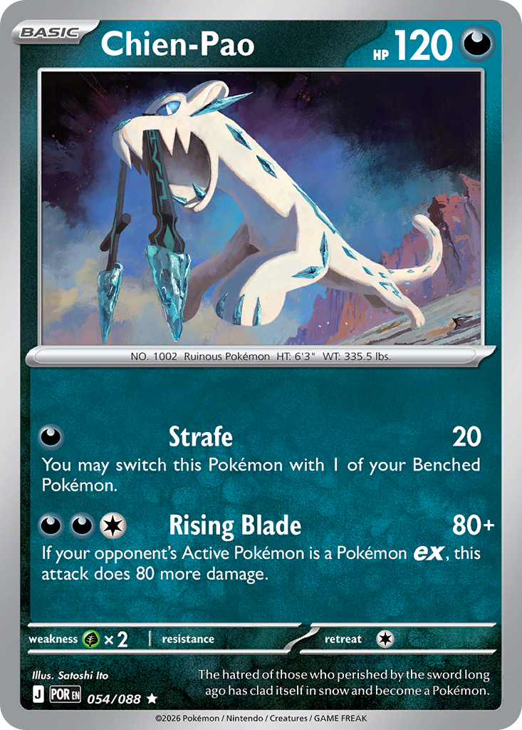 Chien-Pao – Perfect Order 054/088 Pokémon card