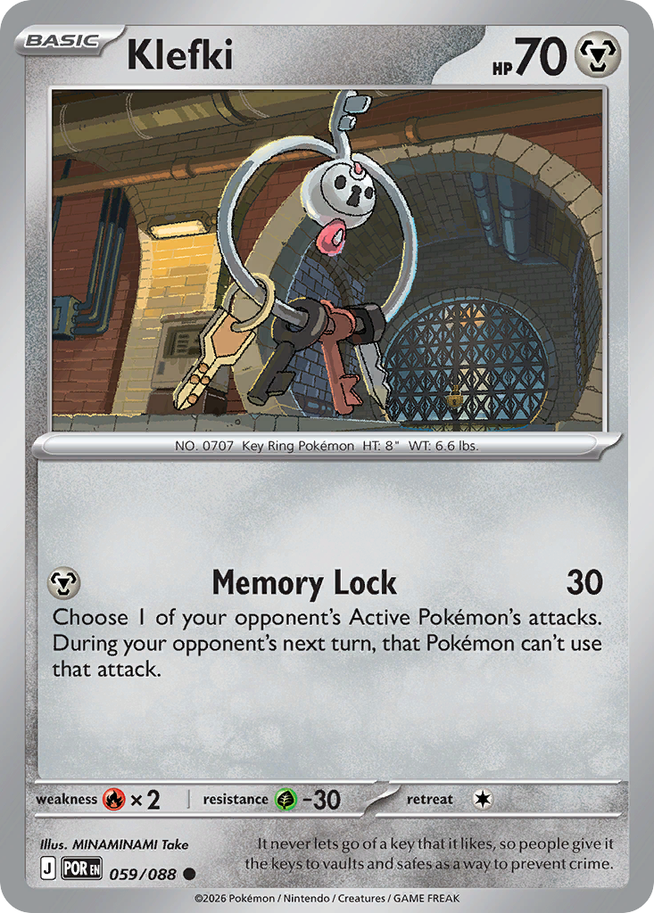 Klefki – Perfect Order 059/088 Pokémon card