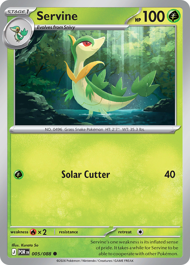 Servine – Perfect Order 005/088 Pokémon card