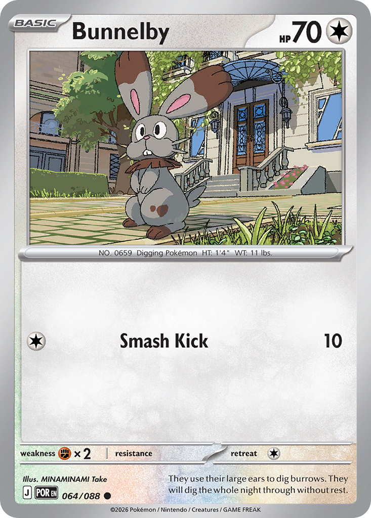 Bunnelby – Perfect Order 064/088 Pokémon card