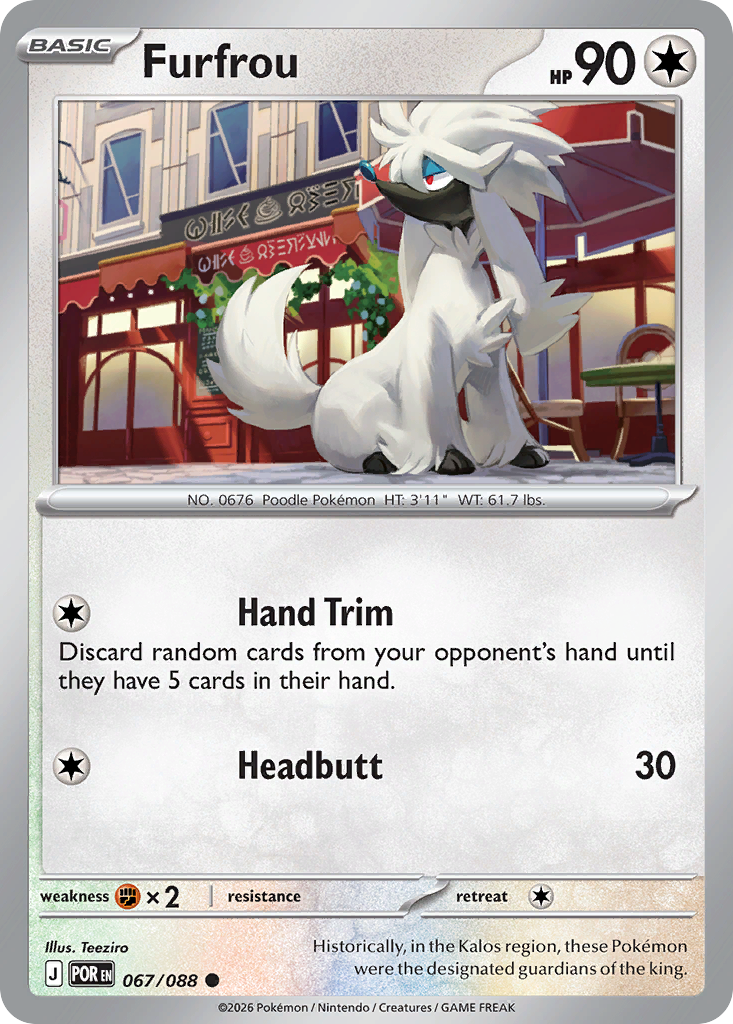 Furfrou – Perfect Order 067/088 Pokémon card