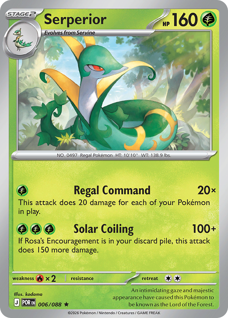 Serperior – Perfect Order 006/088 Pokémon card