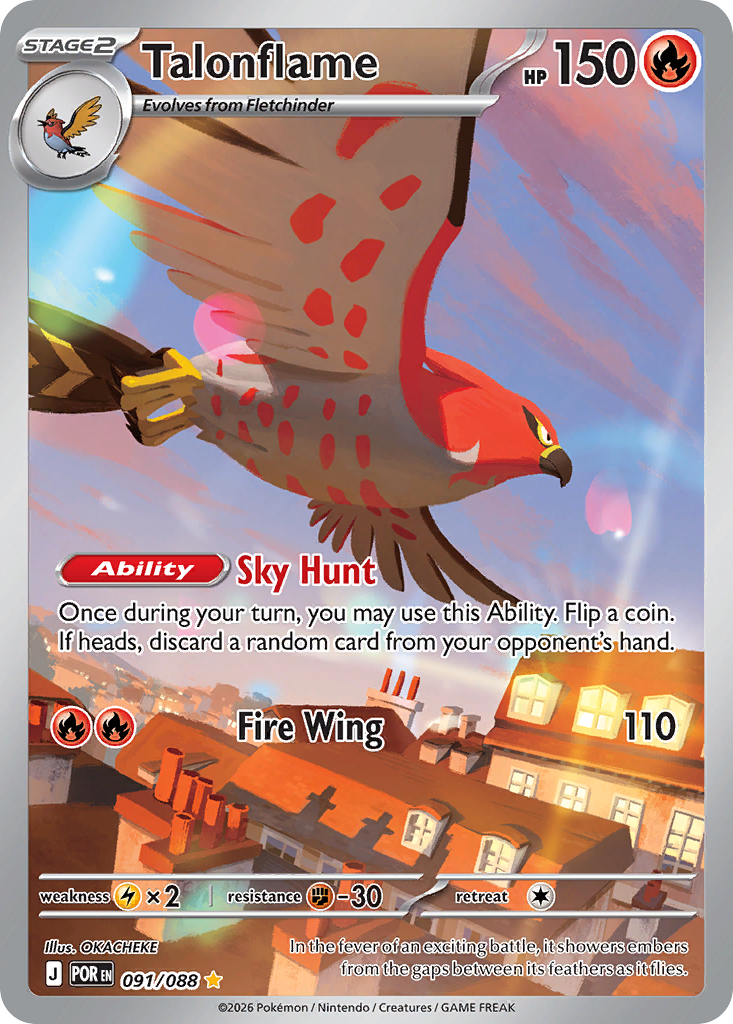 Talonflame – Perfect Order 091/088 Pokémon card