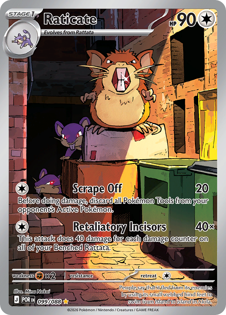 Raticate – Perfect Order 099/088 Pokémon card