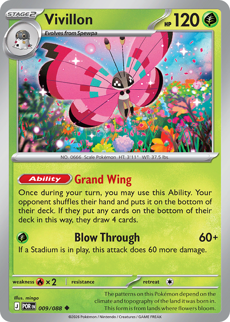 Vivillon – Perfect Order 009/088 Pokémon card