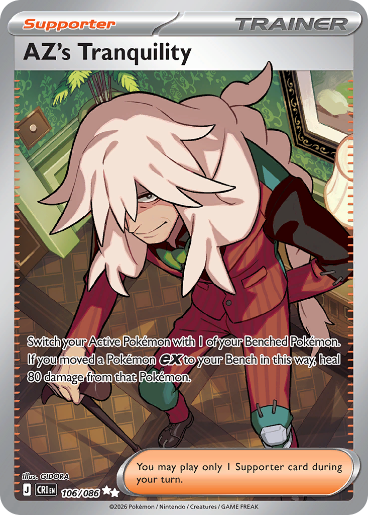 AZ's Tranquility – Chaos Rising 106/086 Pokémon card