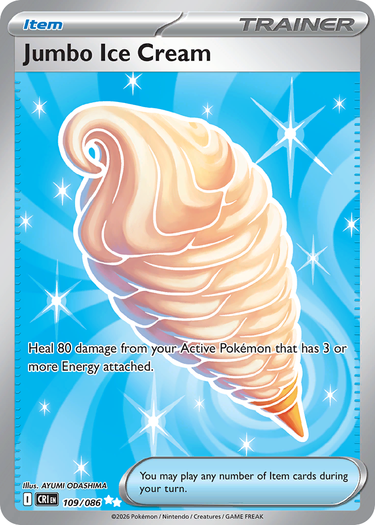 Jumbo Ice Cream – Chaos Rising 109/086 Pokémon card