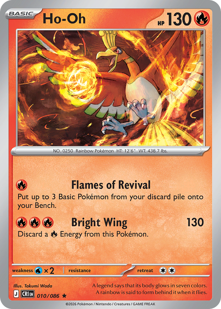 Ho-Oh – Chaos Rising 010/086 Pokémon card