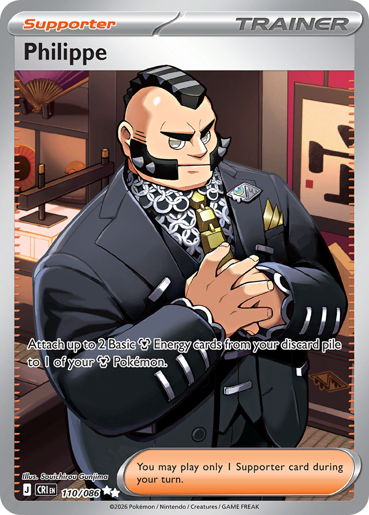 Philippe – Chaos Rising 110/086 Pokémon card