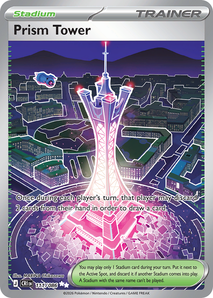 Prism Tower – Chaos Rising 111/086 Pokémon card