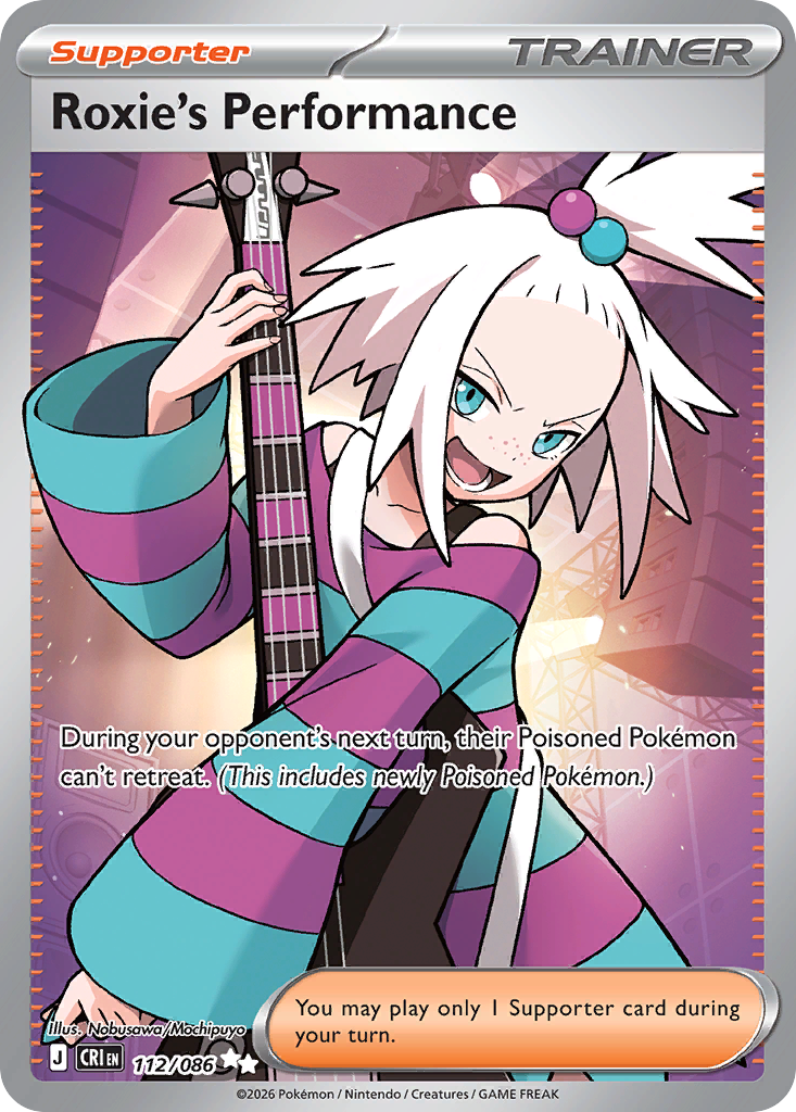 Roxie's Performance – Chaos Rising 112/086 Pokémon card