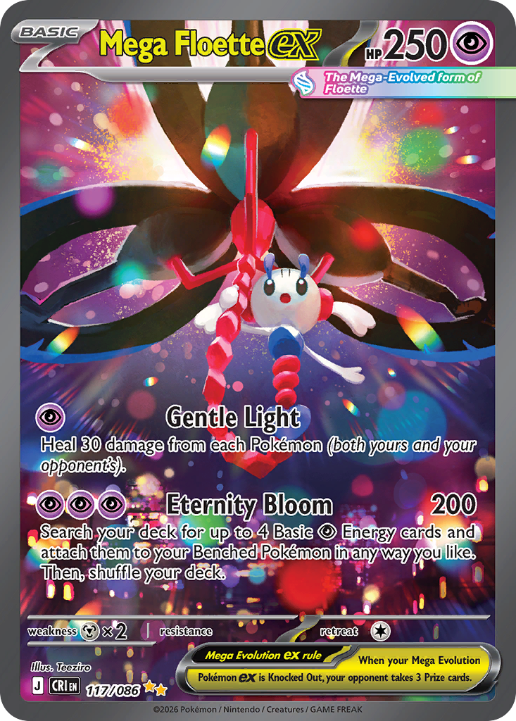 Mega Floette ex – Chaos Rising 117/086 Pokémon card