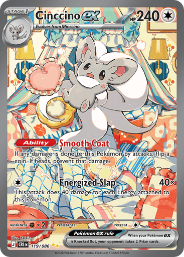Cinccino ex - Chaos Rising 119