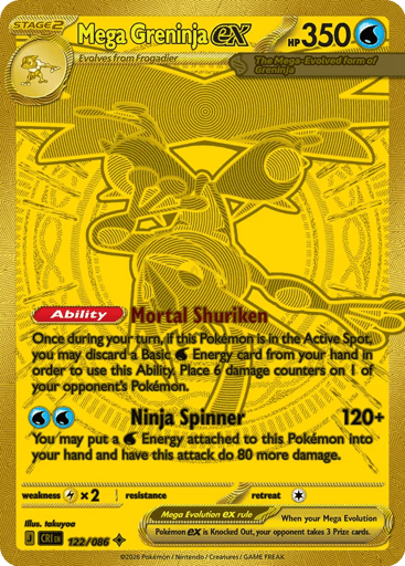 Mega Greninja ex - Chaos Rising 122