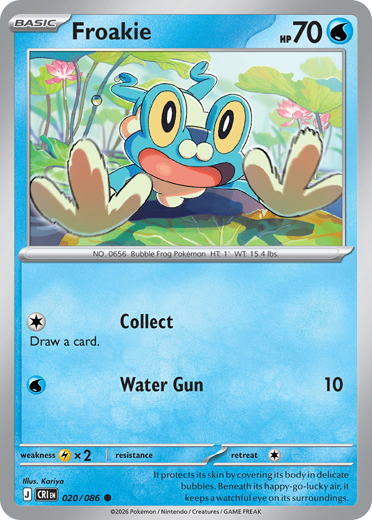 Froakie – Chaos Rising 020/086 Pokémon card