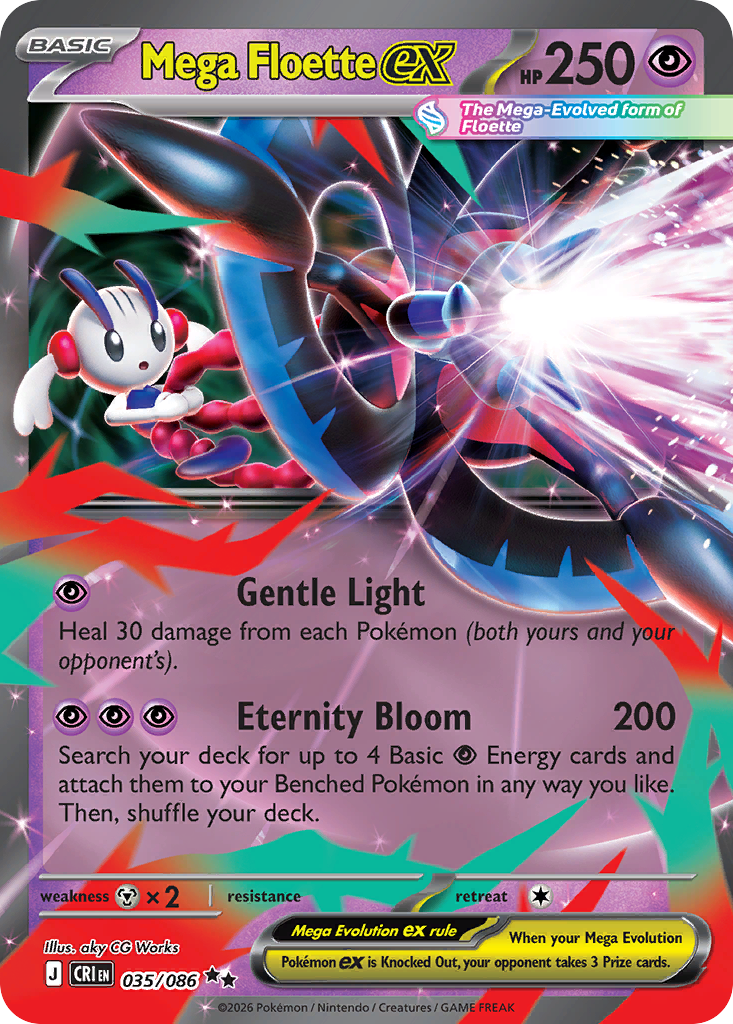 Mega Floette ex – Chaos Rising 035/086 Pokémon card
