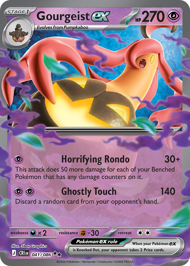 Gourgeist ex – Chaos Rising 041/086 Pokémon card
