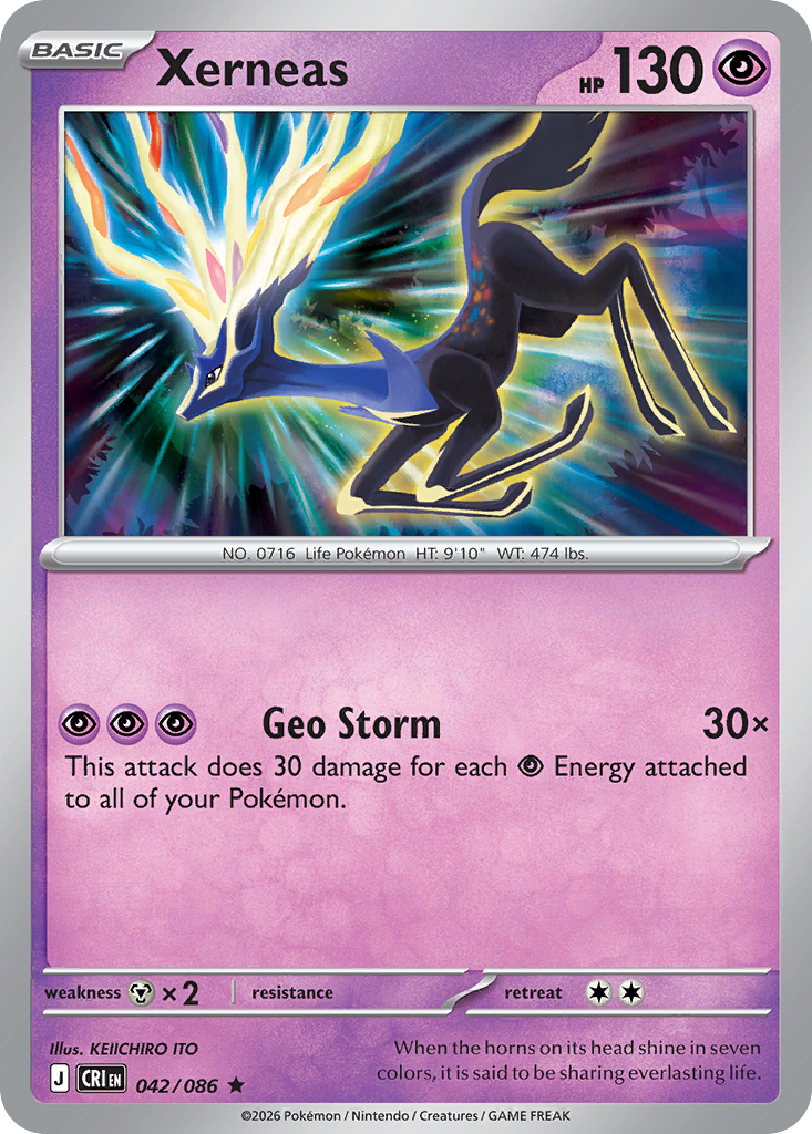 Xerneas – Chaos Rising 042/086 Pokémon card