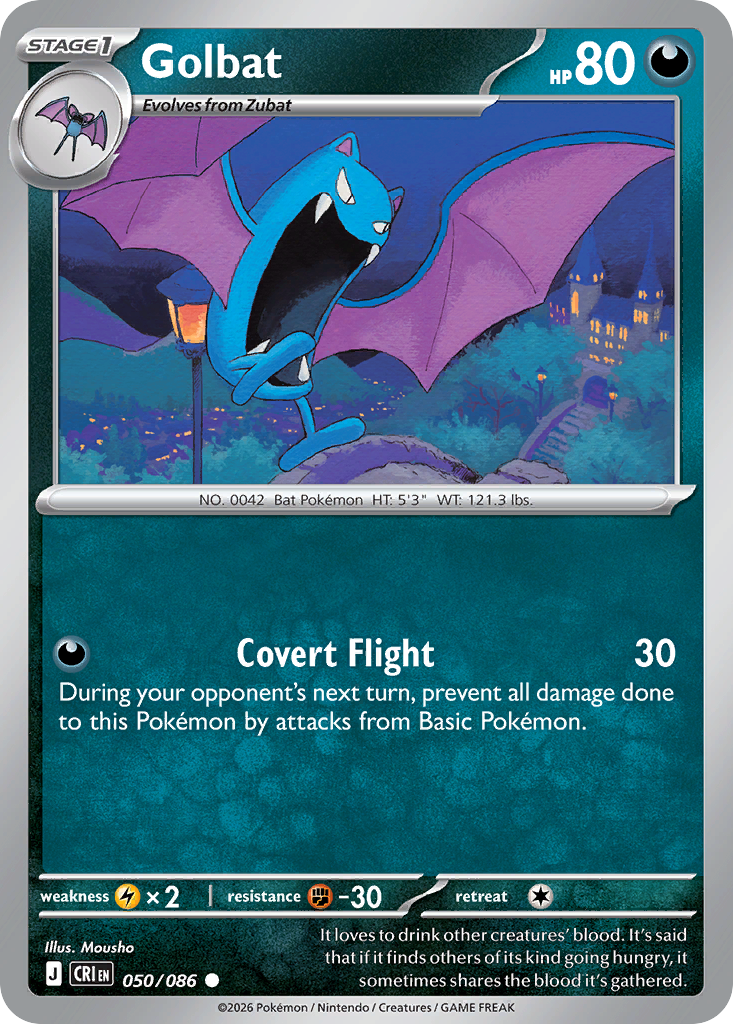 Golbat – Chaos Rising 050/086 Pokémon card