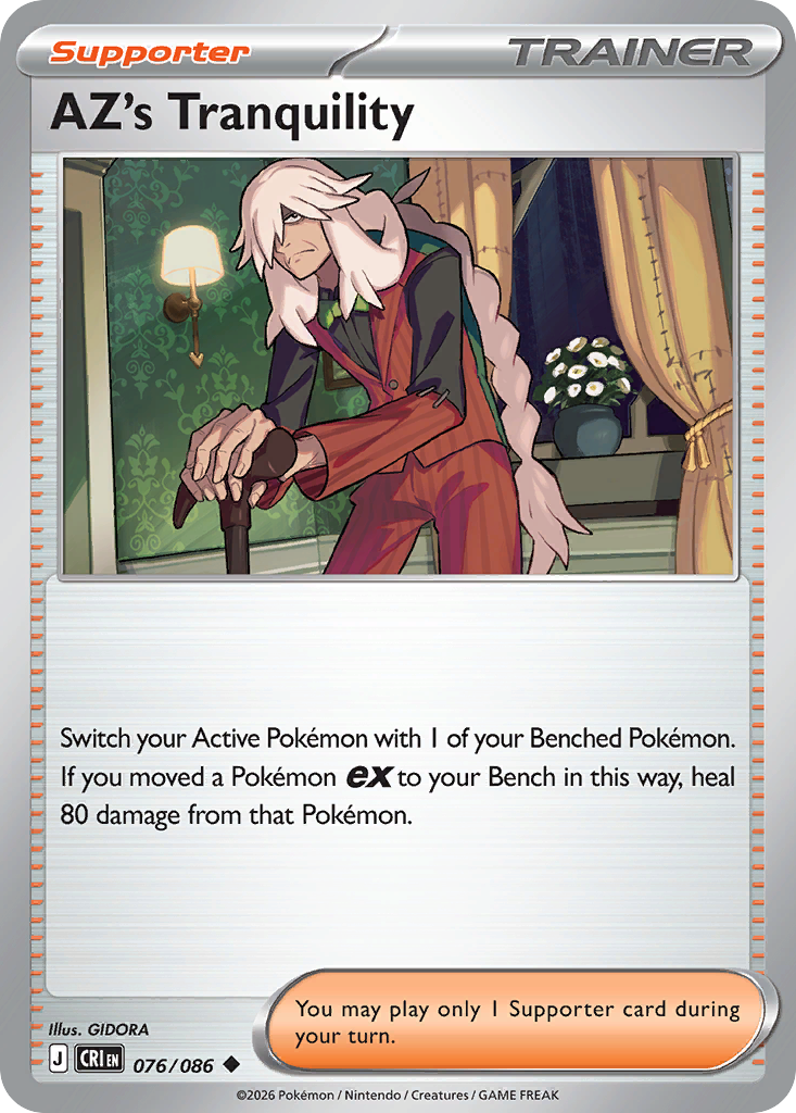 AZ's Tranquility – Chaos Rising 076/086 Pokémon card