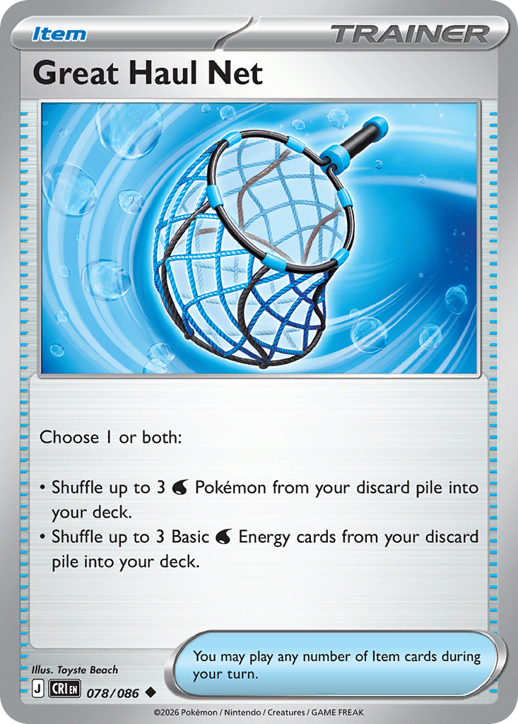 Great Haul Net – Chaos Rising 078/086 Pokémon card