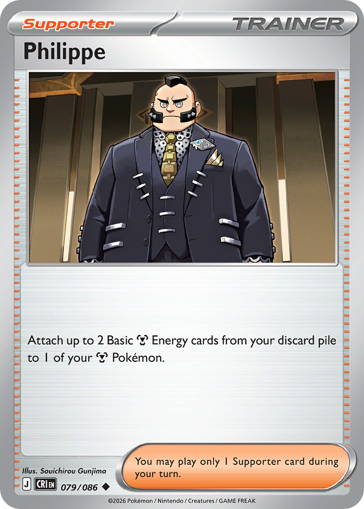 Philippe – Chaos Rising 079/086 Pokémon card