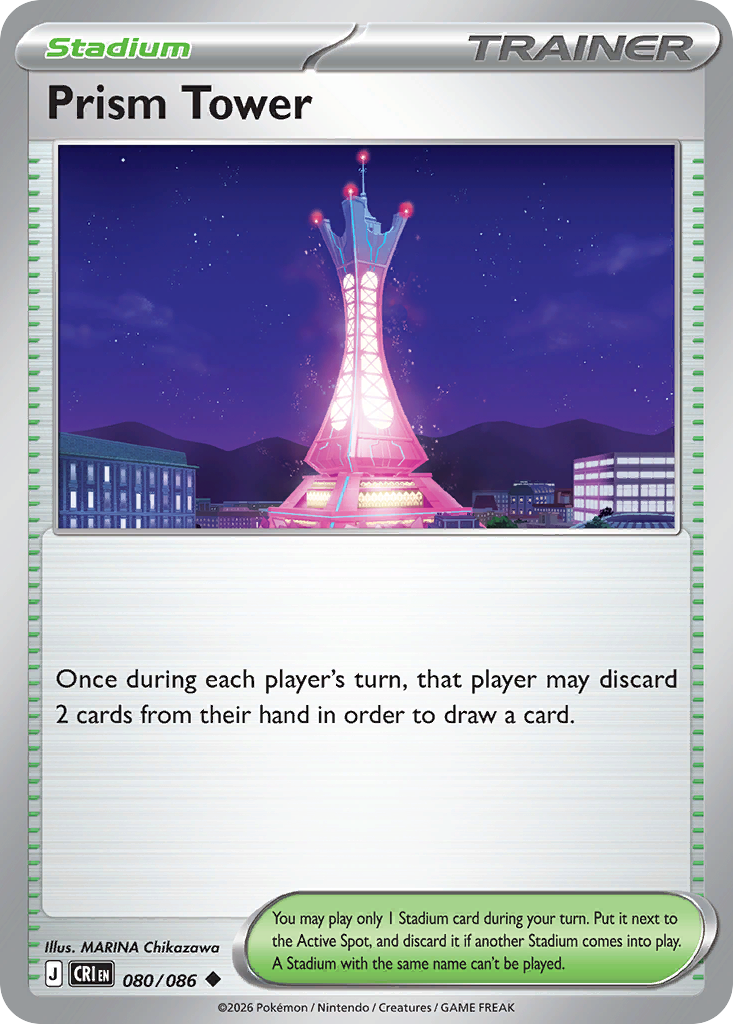 Prism Tower – Chaos Rising 080/086 Pokémon card