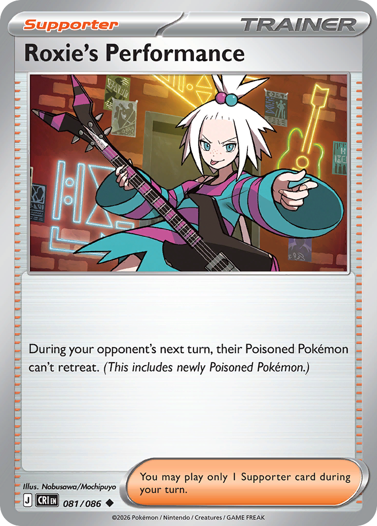 Roxie's Performance – Chaos Rising 081/086 Pokémon card