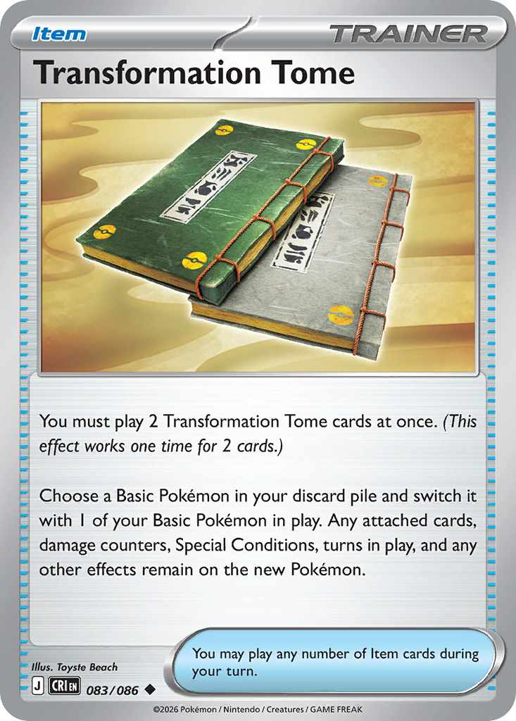 Transformation Tome – Chaos Rising 083/086 Pokémon card