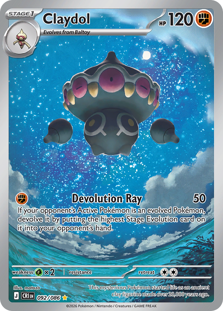 Claydol – Chaos Rising 092/086 Pokémon card