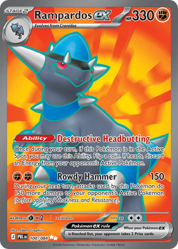 Rampardos ex - Pitch Black 100