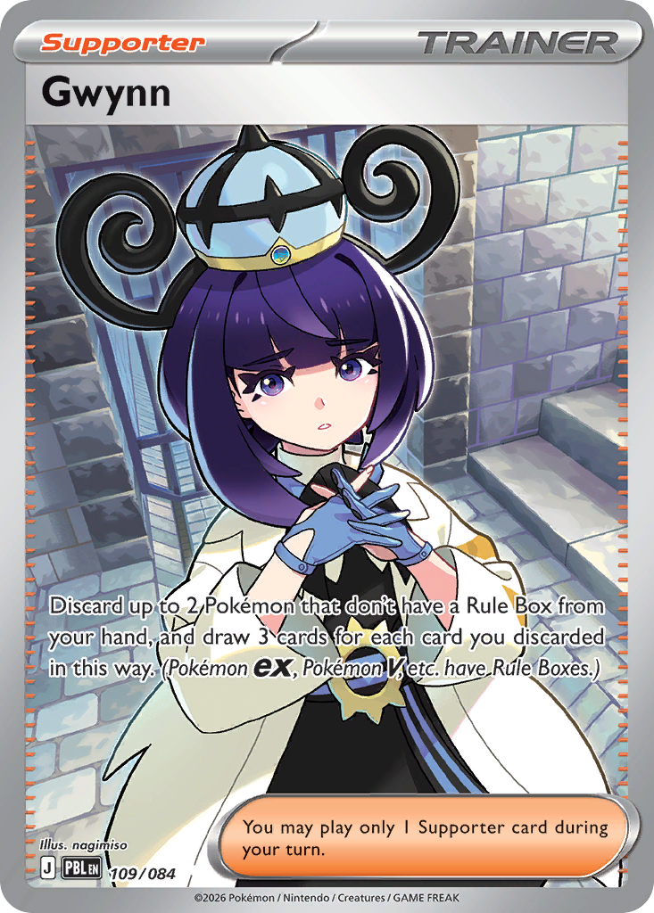 Gwynn – Pitch Black 109/084 Pokémon card