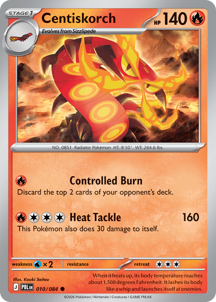 Centiskorch – Pitch Black 010/084 Pokémon card