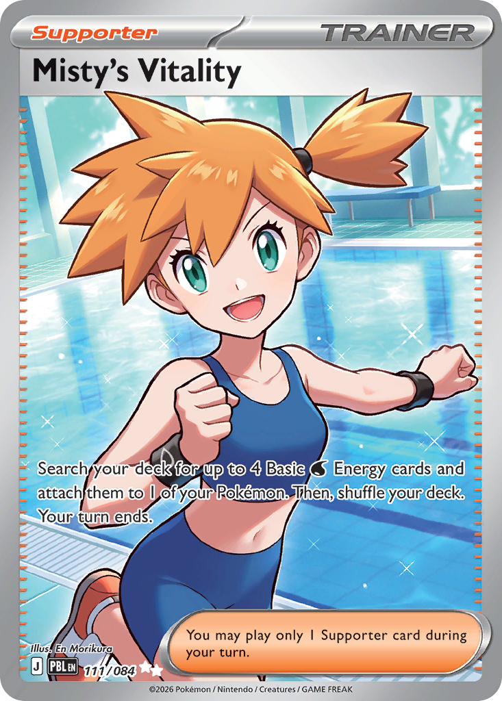 Misty's Vitality – Pitch Black 111/084 Pokémon card