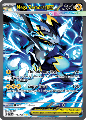 Mega Zeraora ex - Pitch Black 114