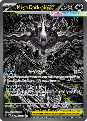 Mega Darkrai ex - Pitch Black 116