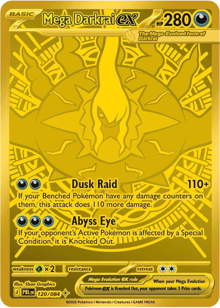 Mega Darkrai ex – Pitch Black 120/084 Pokémon card