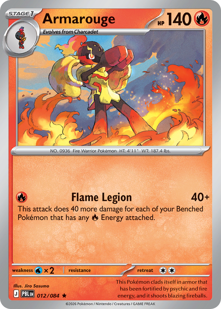 Armarouge – Pitch Black 012/084 Pokémon card