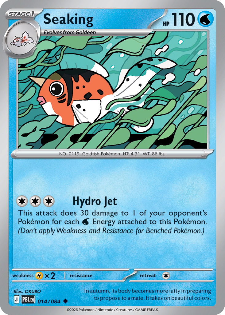 Seaking – Pitch Black 014/084 Pokémon card