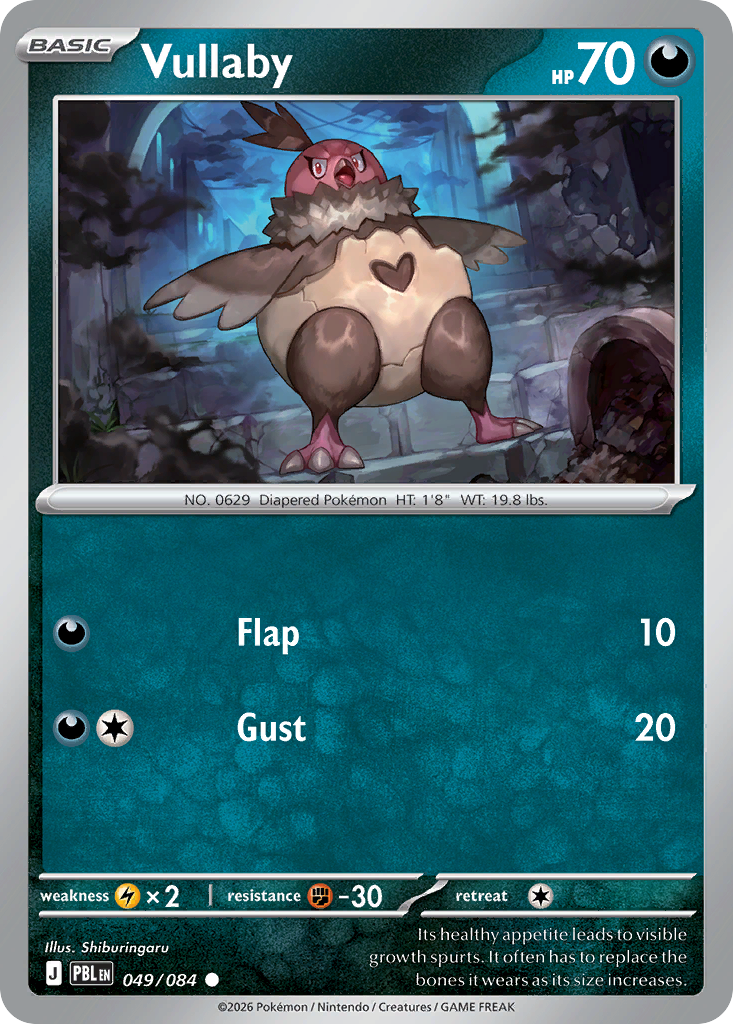 Vullaby – Pitch Black 049/084 Pokémon card