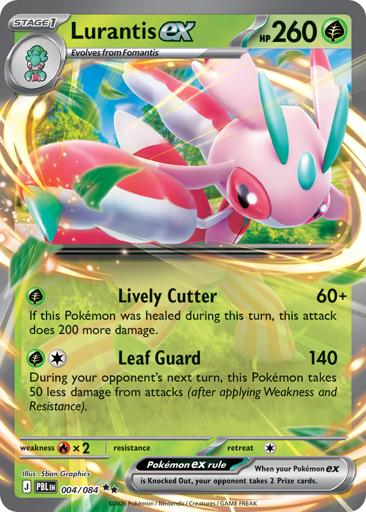 Lurantis ex – Pitch Black 004/084 Pokémon card